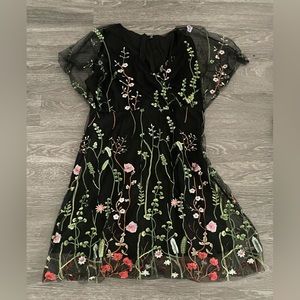 Floral knee length dress